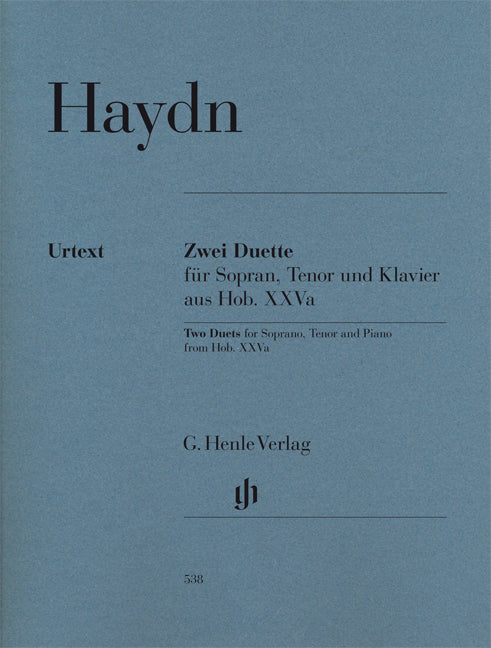 Haydn, Duette Hob.XXVa: 2 & 1 (S,T,Pf) (Henle)