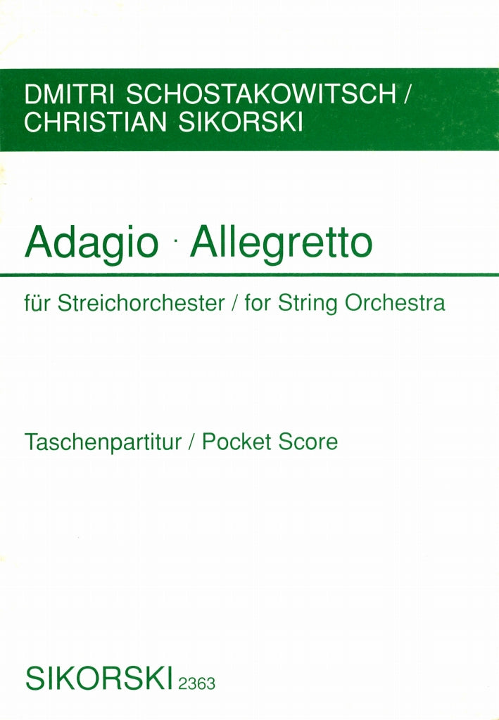 Shostakovich, Adagio + Allegretto (Sikorski)