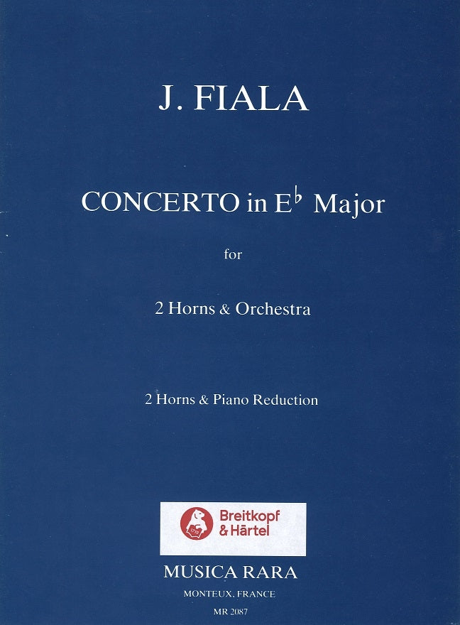 Fiala,J., Concerto in Eb Major for 2 Hor (Musica Rara)