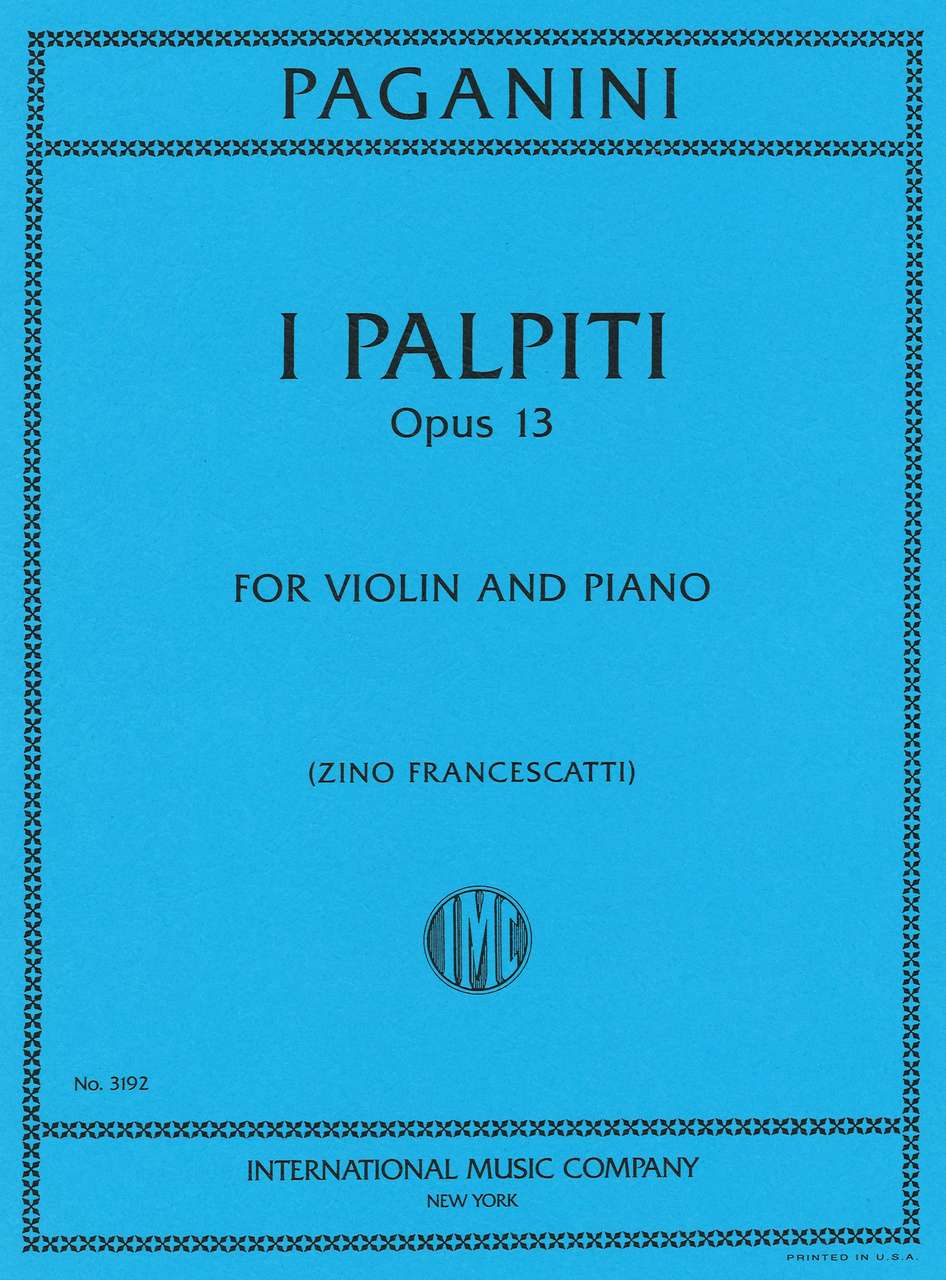 Paganini, Palpiti op. 13 (Francescatti) (IMC)
