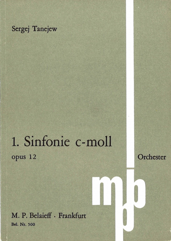 Taneyev, Symphony No. 4(1) in c op. 12 (Belaieff)