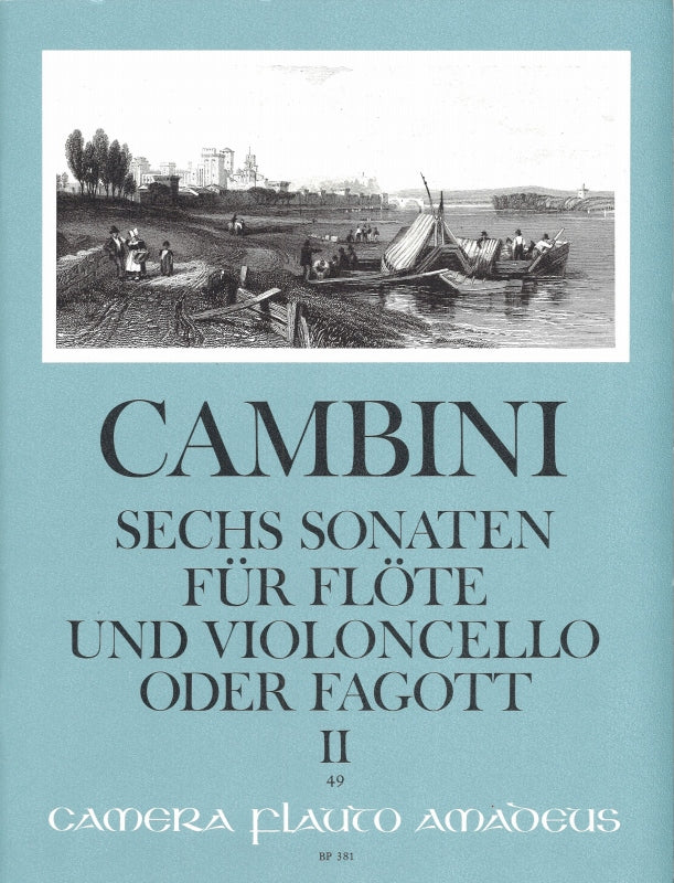 Cambini, 6 Sonaten, 4-6 (Fl,Vc/Bn) (Amadeus Verlag)