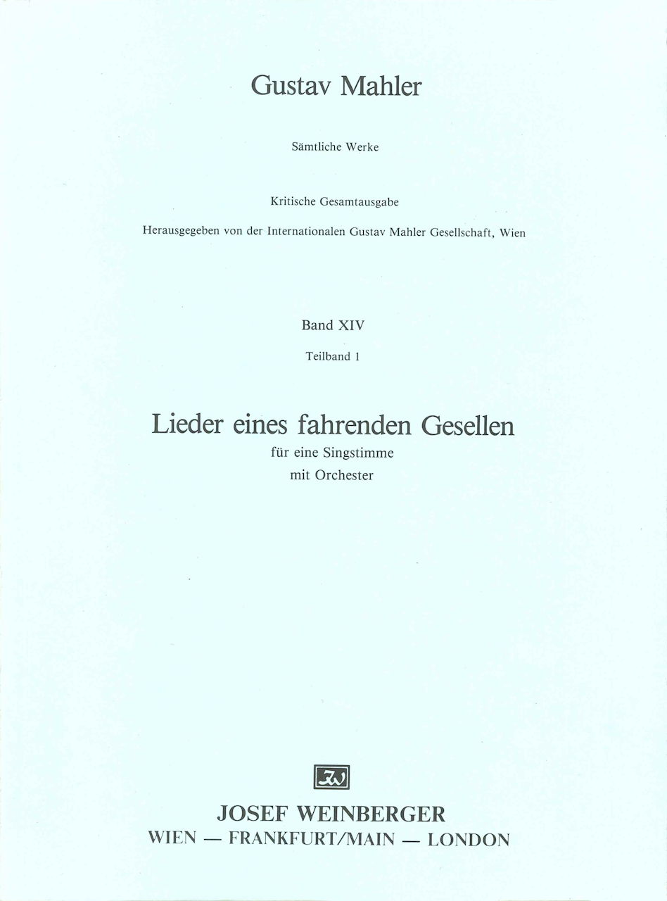 Mahler, Lieder eines fahrenden Gesellen (Weinberger)