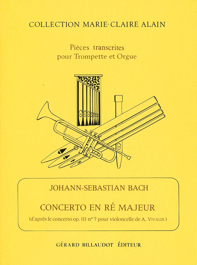Bach, Concerto en Re BWV 972 (Trp,Org) (Billaudot)