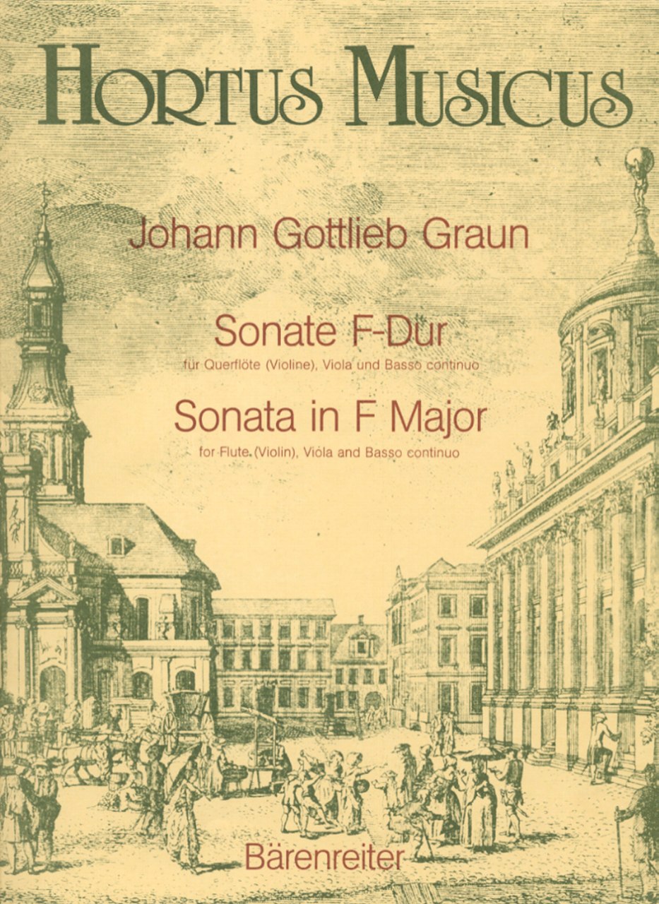 Graun,J.G., Sonate F-Dur fur Querflote ( (Barenreiter)