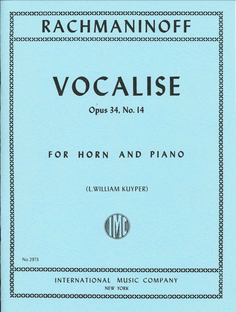 Rachmaninoff, Vocalise op. 34/14 (IMC)