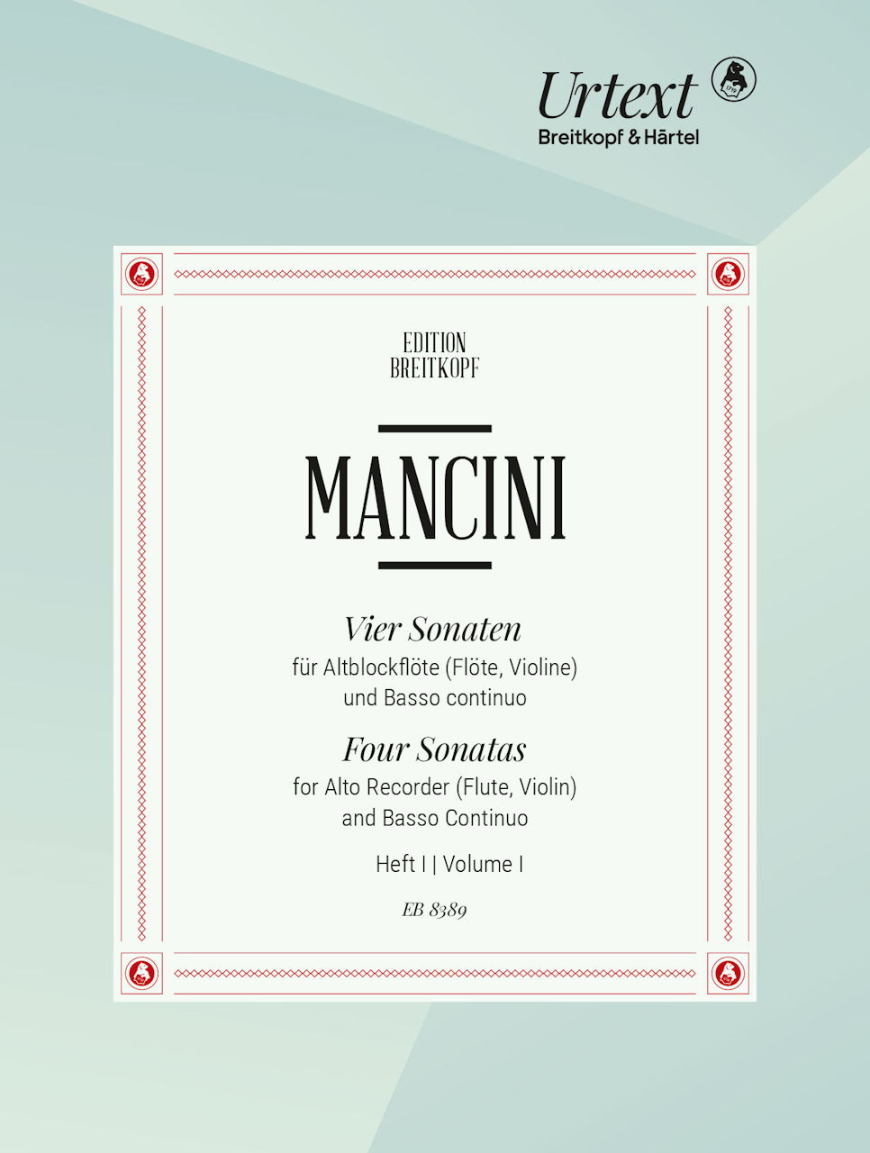 Mancini,F., Sonaten fur Altblockflote an (Breitkopf)