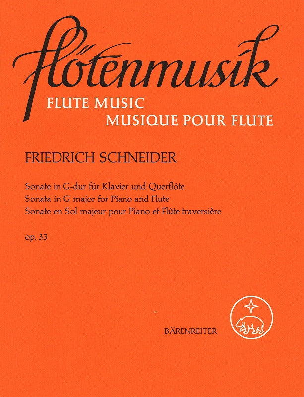 Schneider, Sonata op. 33 in G (Barenreiter)
