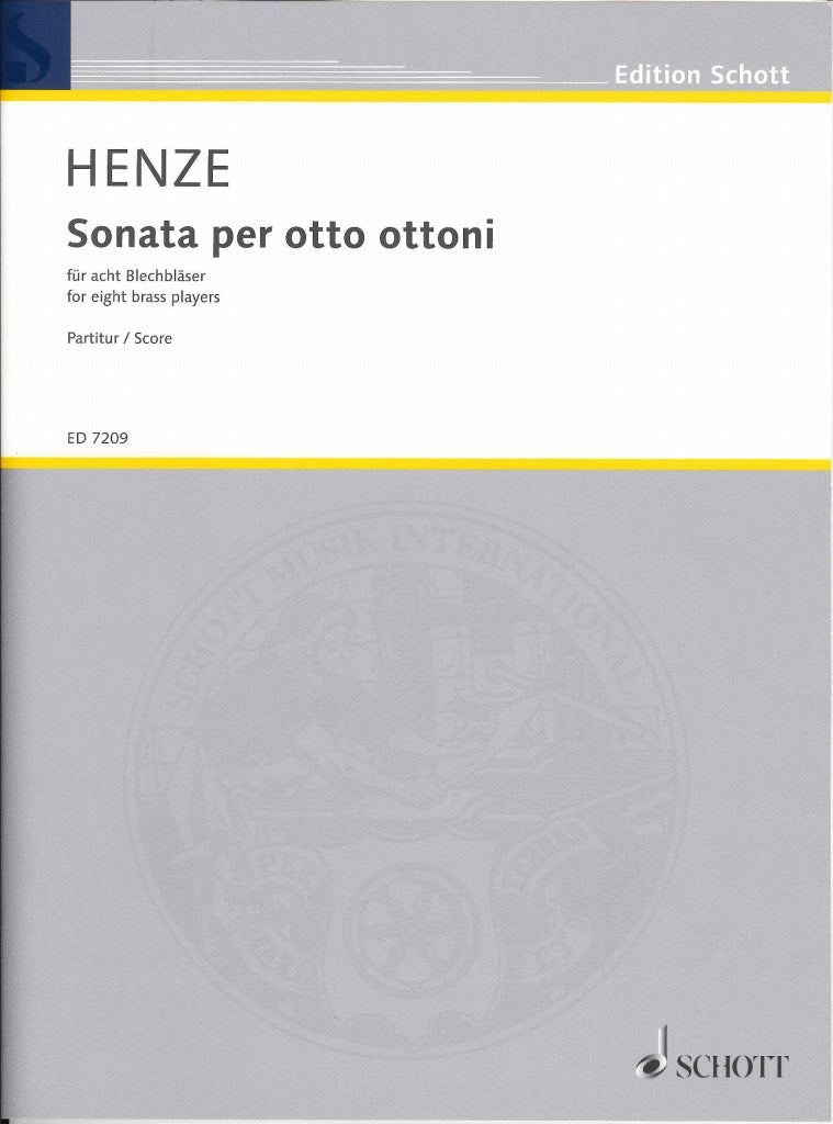 Henze, Sonata per otto ottoni: Partitur (Schott)