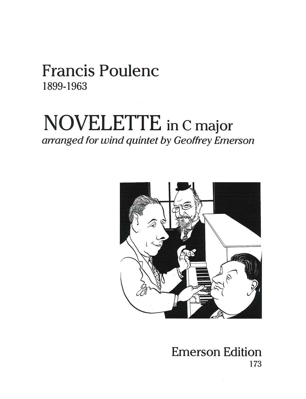 Poulenc, Novellette in C (Quintet) (Emerson Edition)