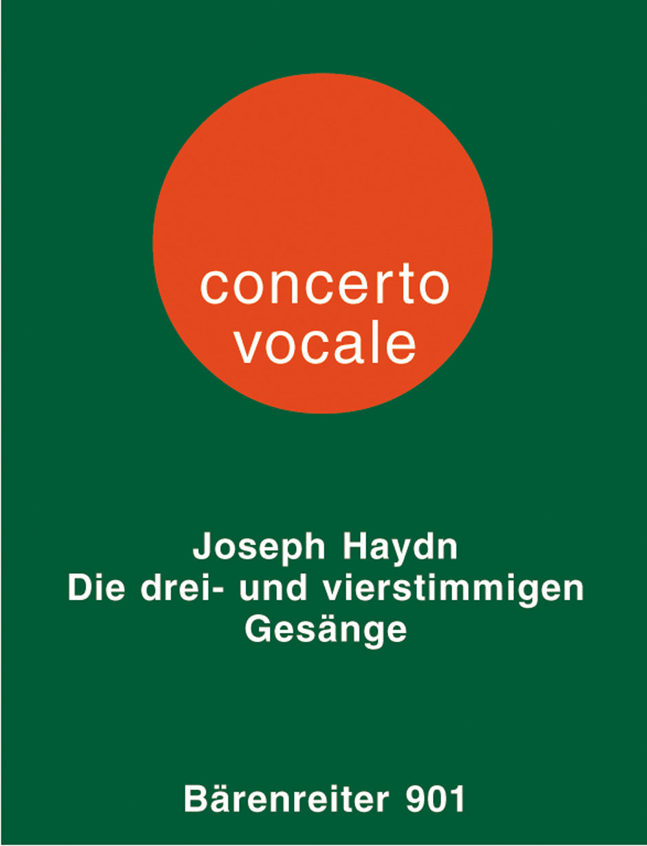 Haydn, drei- und vierstimmigen Gesange (Barenreiter)