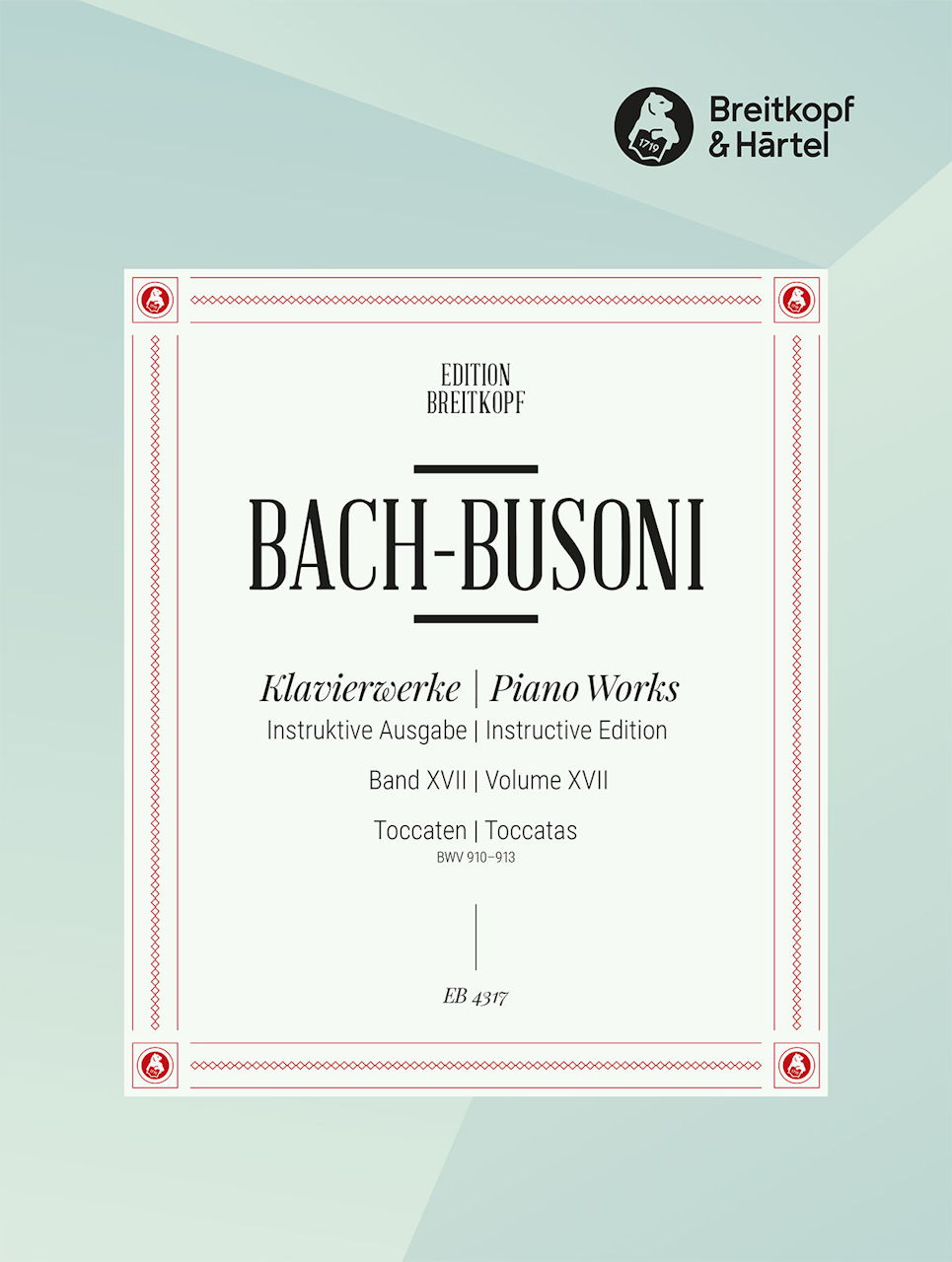 Bach, Toccaten BWV 910-913 (Busoni) (Breitkopf)