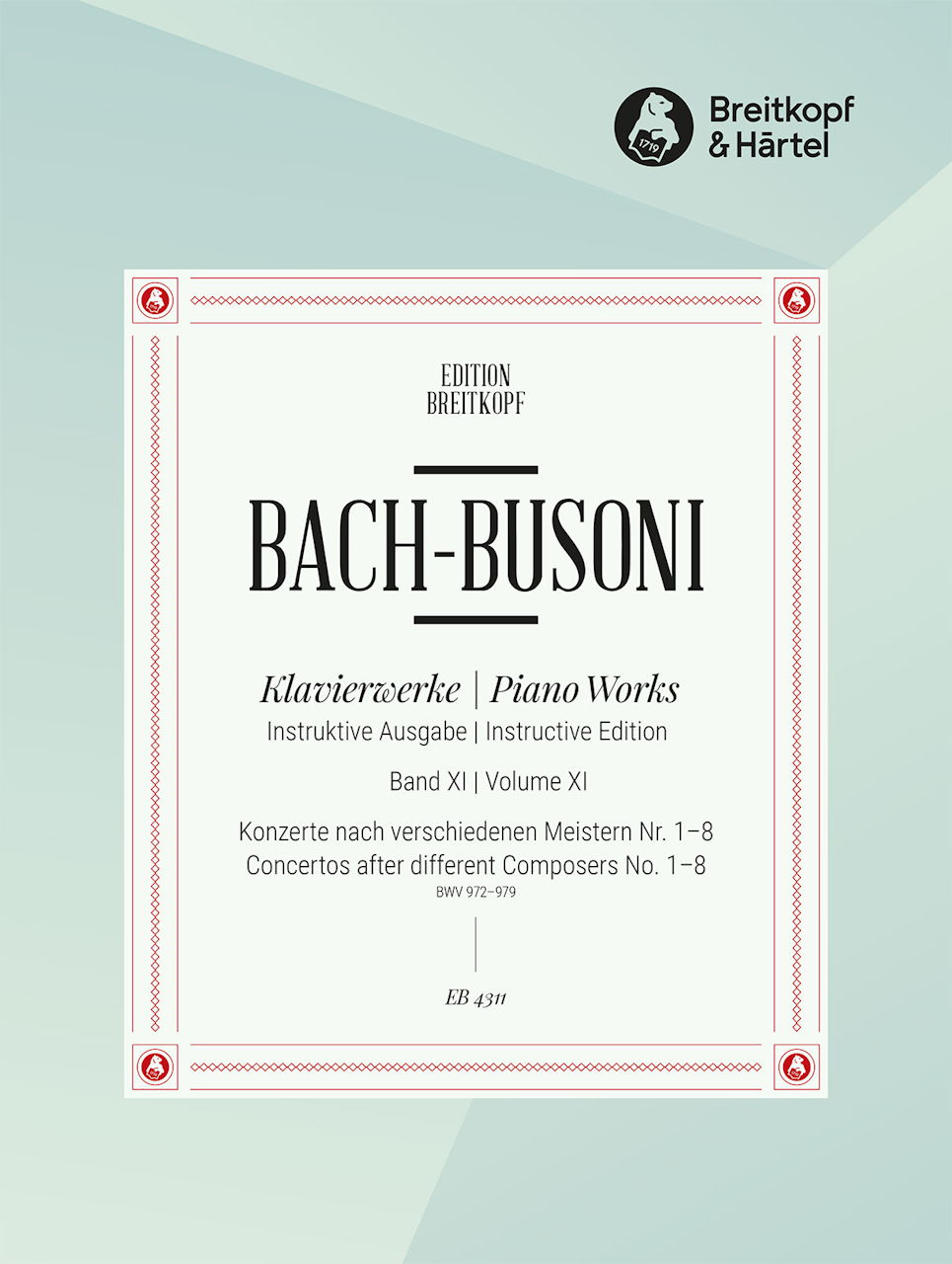 Bach, Concerti BWV 972-979 (Busoni) (Breitkopf)