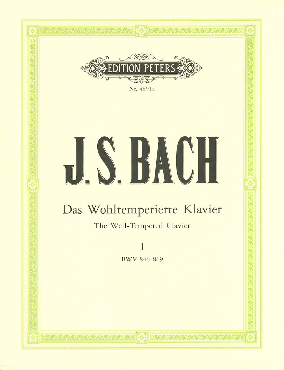 Bach, Wohltemperierte Klavier 1 (Kreutz) (Peters)