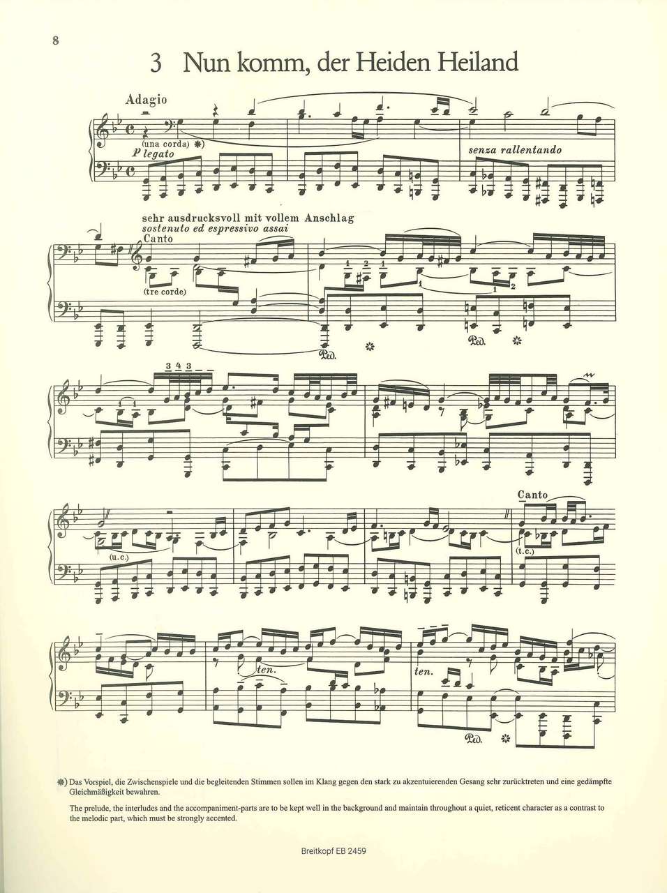 Bach/Busoni, Orgelchoralvorspiele 1 (Breitkopf)