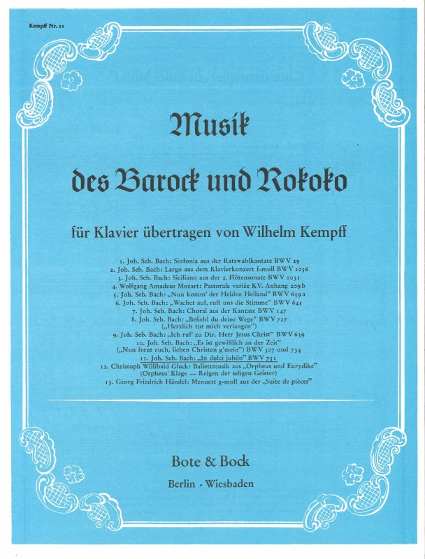 Bach/Kempff, In dulci jubilo BWV 751 (Bote & Bock)