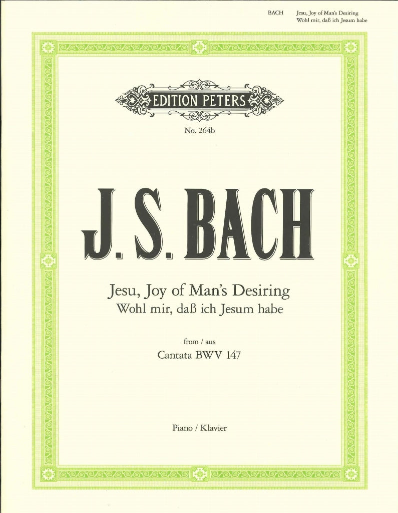 Bach, Jesu, Joy of Man's Desire (Peters)