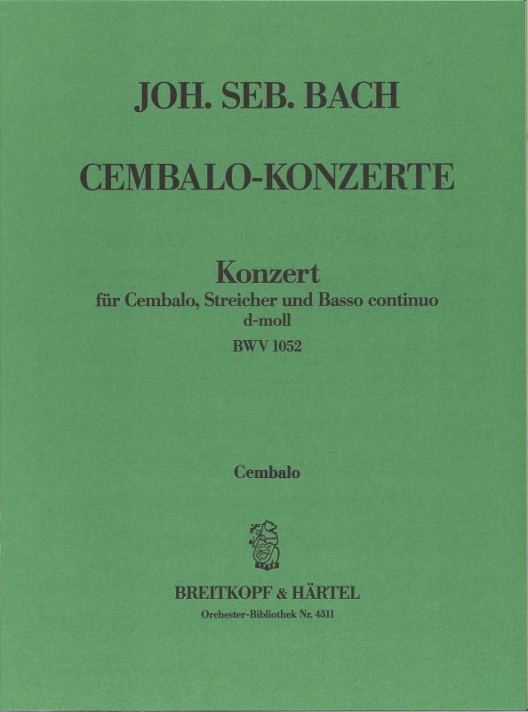 Bach, Concerto BWV 1052 in d (Cembalo) (Breitkopf)