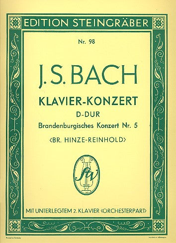 Bach, Brandenburg Concerto 5 (2-Pf Red) (Steingraber)