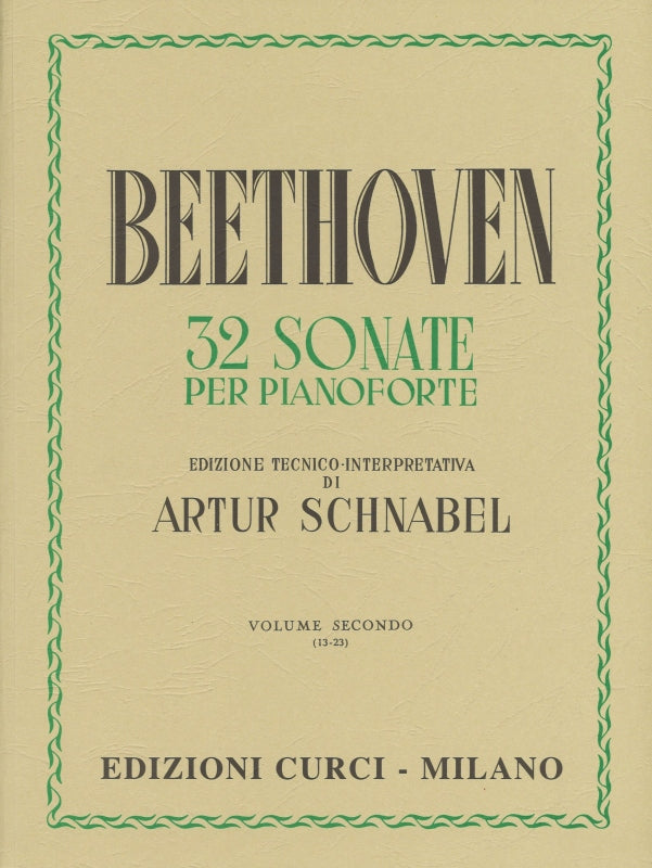 Beethoven, Sonate 2: N. 13-23 (Schnabel) (Curci)
