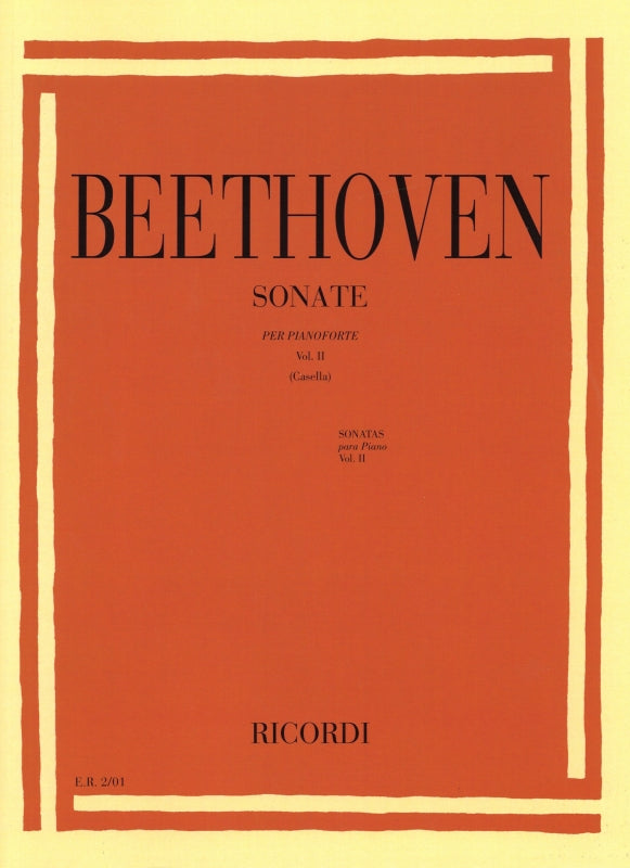 Beethoven, Sonatas II: 13-23 (Casella) (Ricordi)