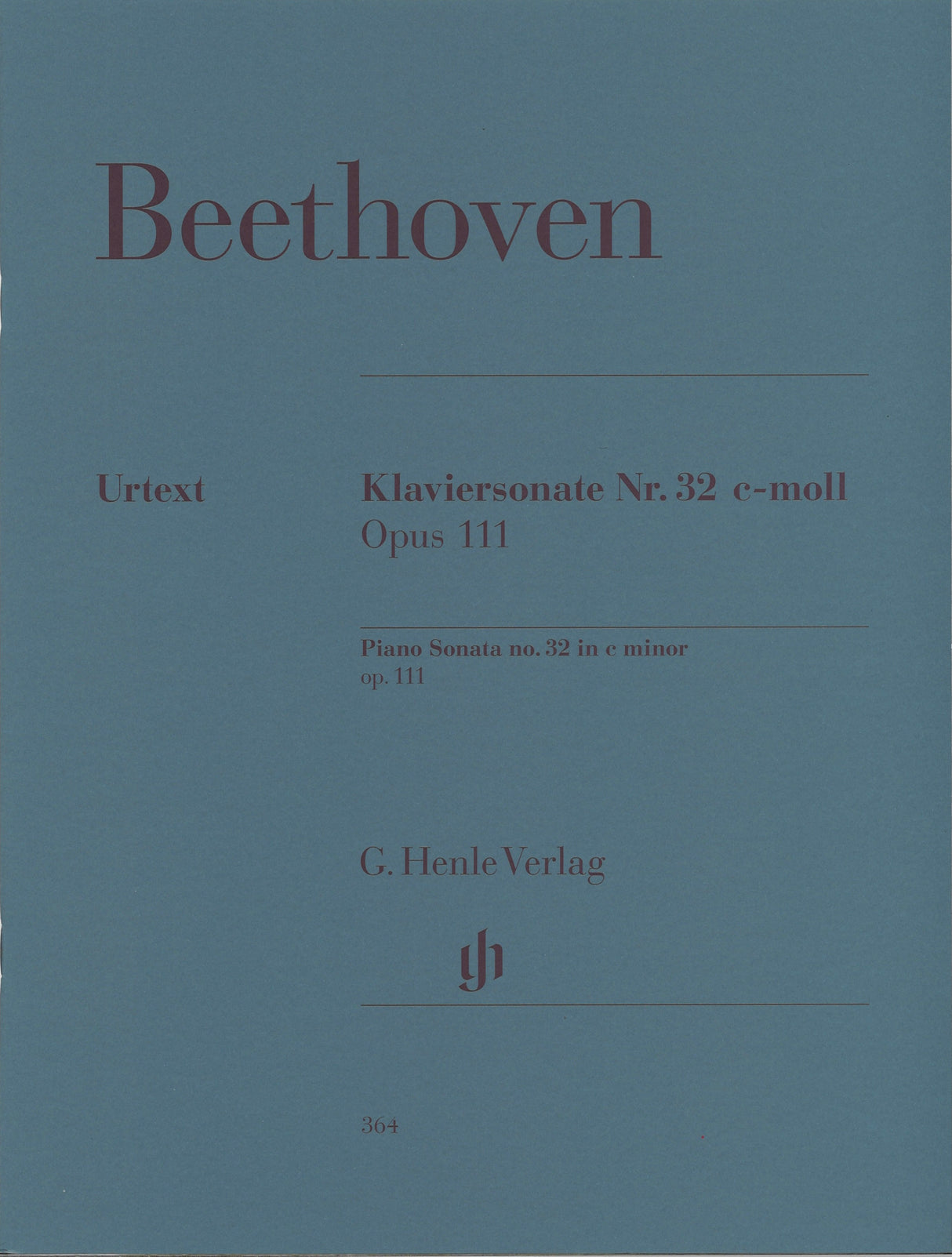 Beethoven, Sonata No.32 op. 111 (Wallner (Henle)