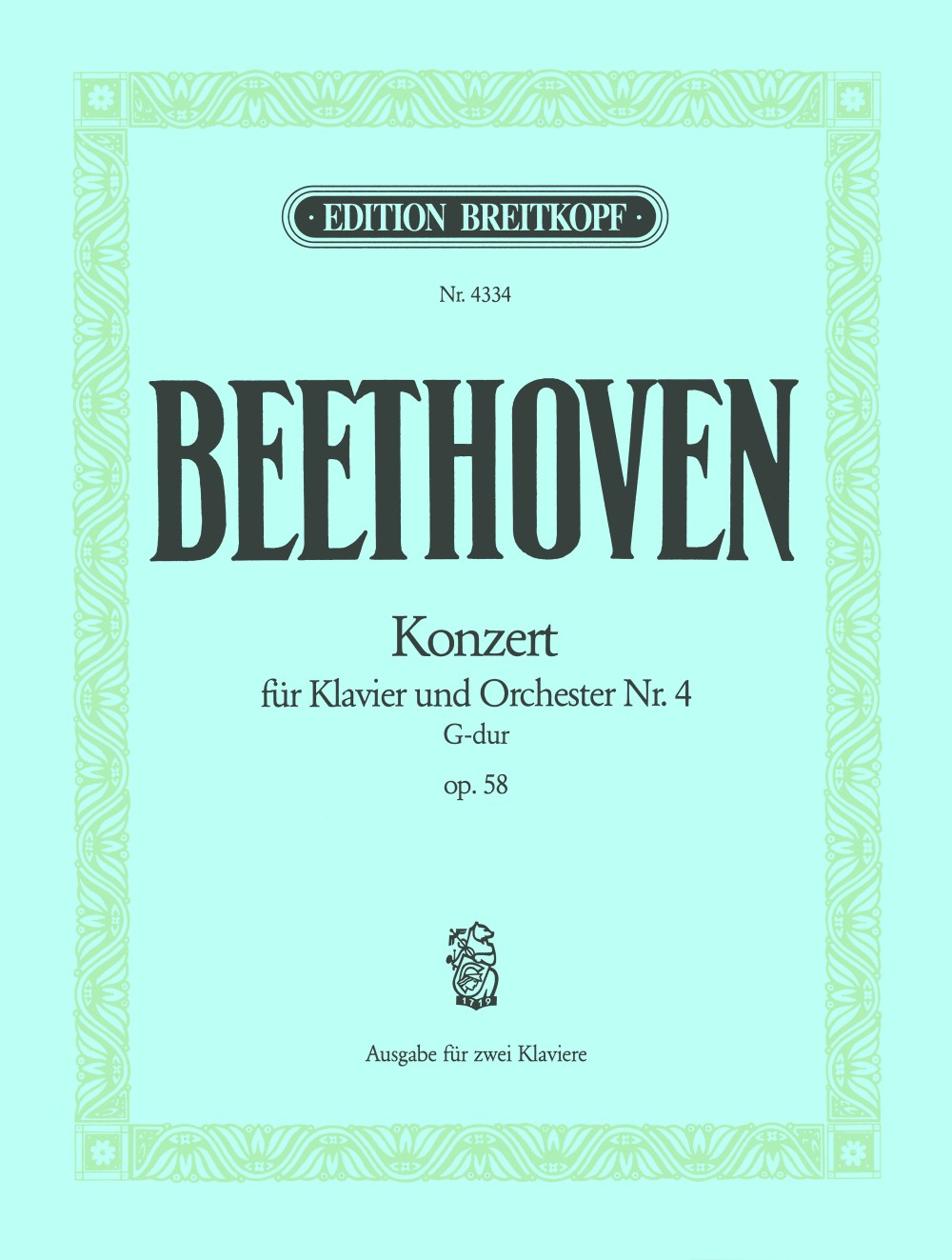 Beethoven, Concerto No. 4 (d'Albert) (Breitkopf)