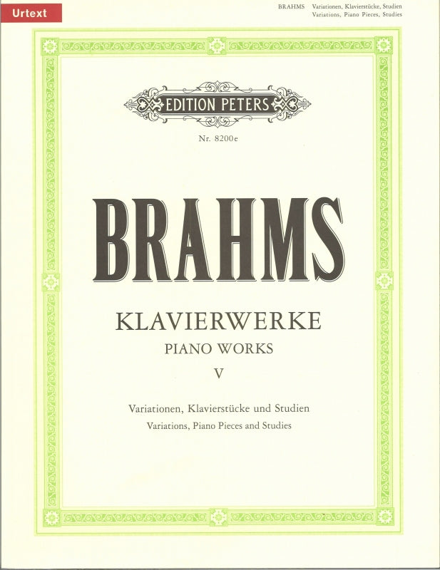 Brahms, Klavierwerke 5 (Peters)