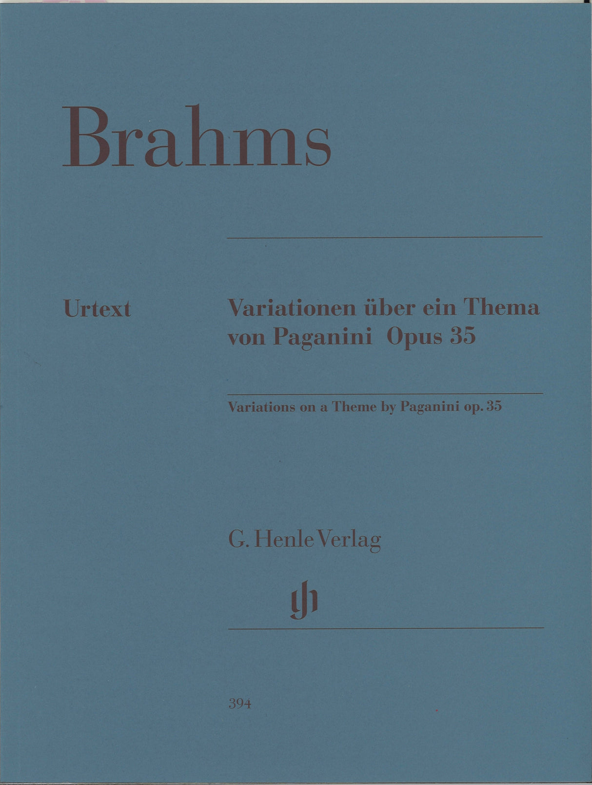 Brahms, Paganini-Variationen op. 35 (Henle)