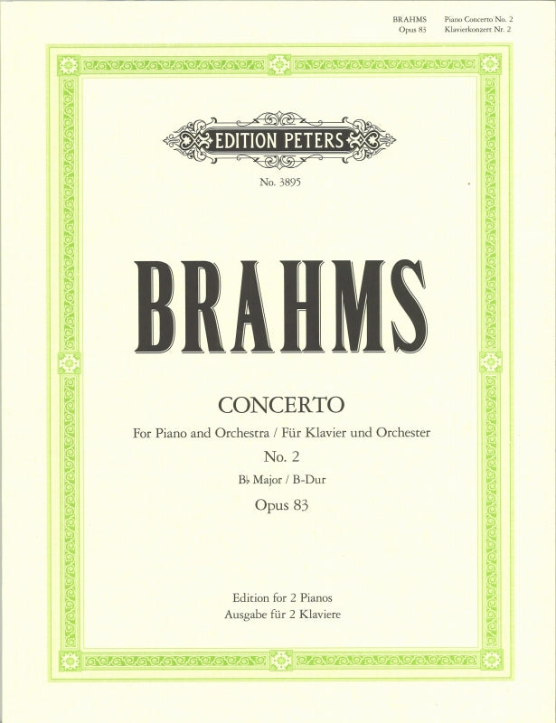 Brahms, Concerto No. 2 op. 83 (Sauer) (Peters)