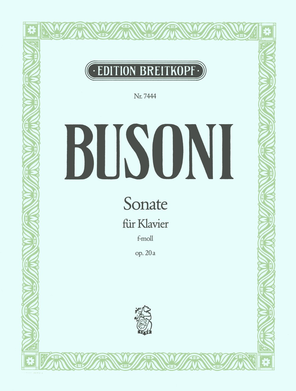 Busoni, Sonata op. 20a in f K 204 (1883) (Breitkopf)