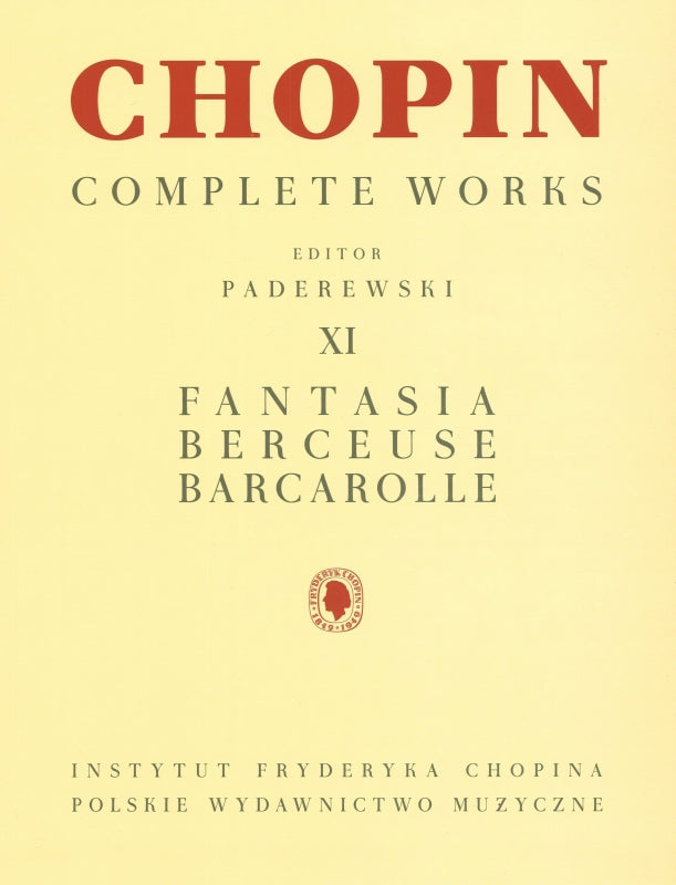 Chopin, Fantasia, Berceuse, Barcarolle (PWM)