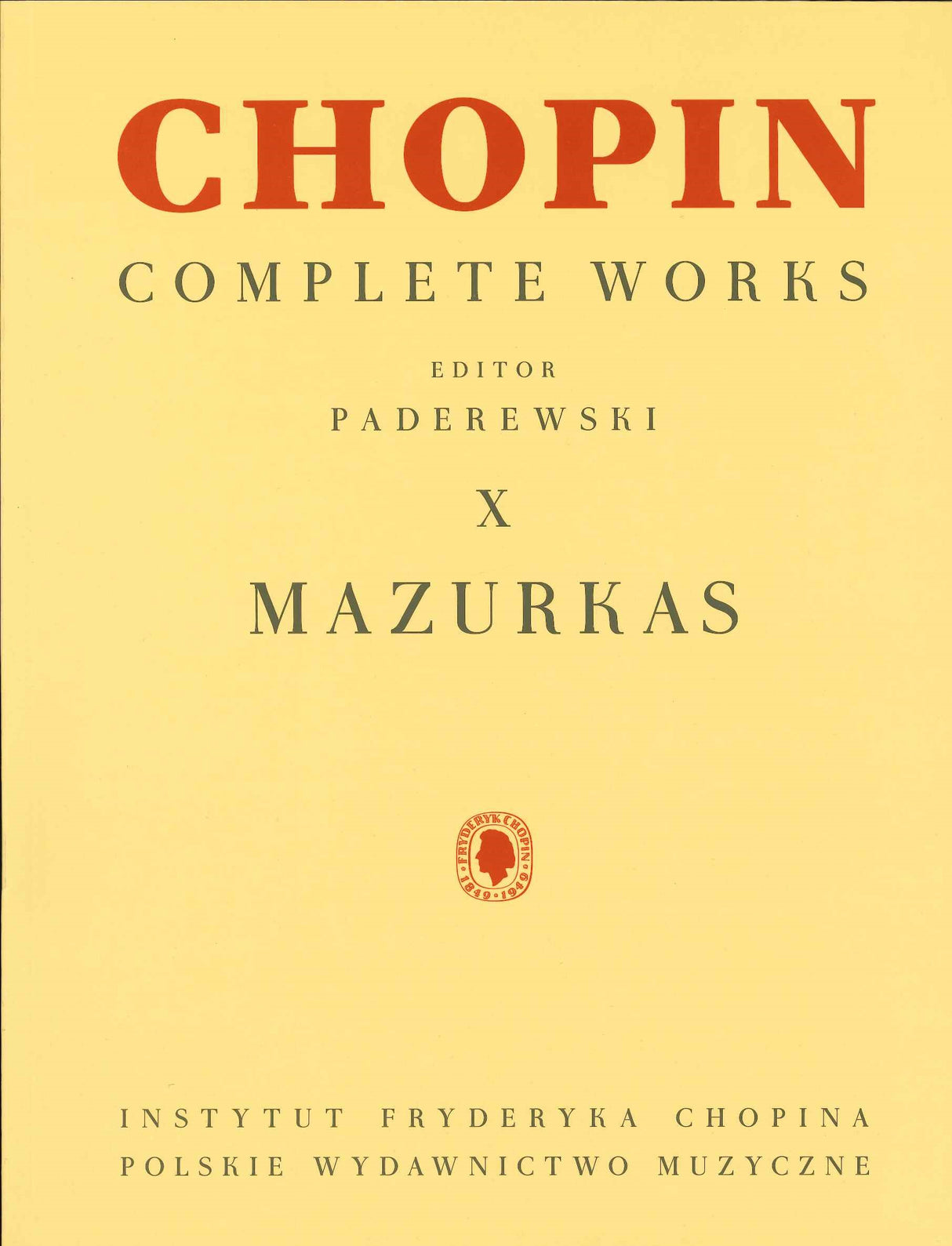 Chopin, Mazurkas (Complete Works 10) (PWM)