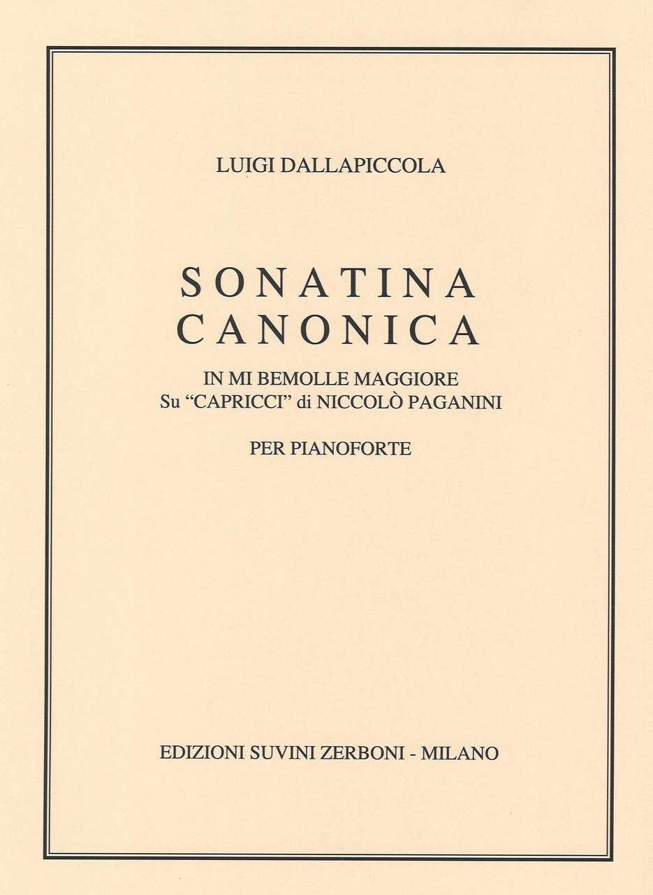 Dallapiccola, Sonatina canonica (Suvini Zerboni)