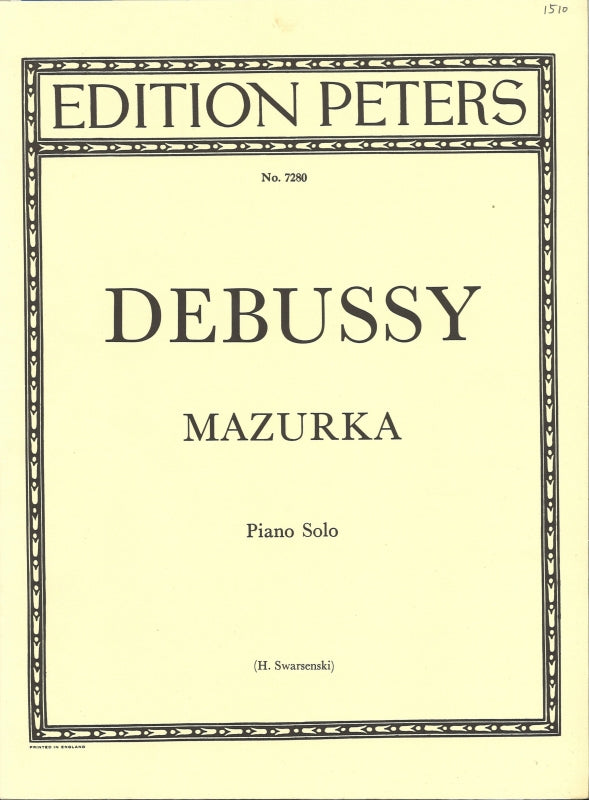 Debussy, Mazurka (Peters)