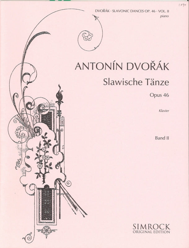 Dvorak, op. 46 Slavonic Dances II (Simrock)