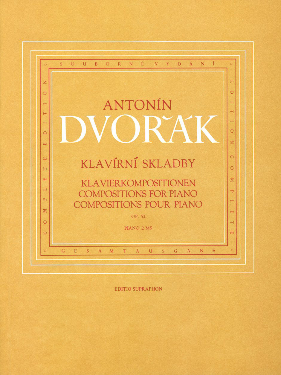 Dvorak, op. 52 Piano Pieces B 110 (Supraphon)
