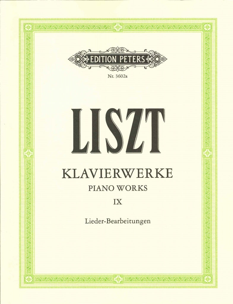 Liszt, Klavierwerke 9 (Peters)