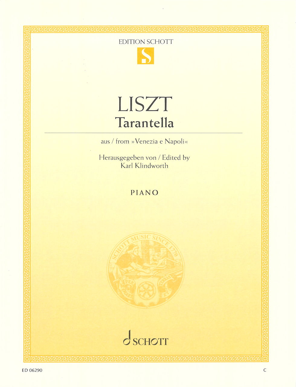 Liszt, Tarantella (Kindworth) (Schott)