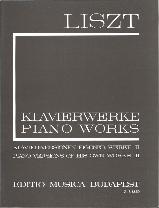 Liszt, 1/16 Pf.Ver. of His Own Works 2 (Editio Musica Budapest)