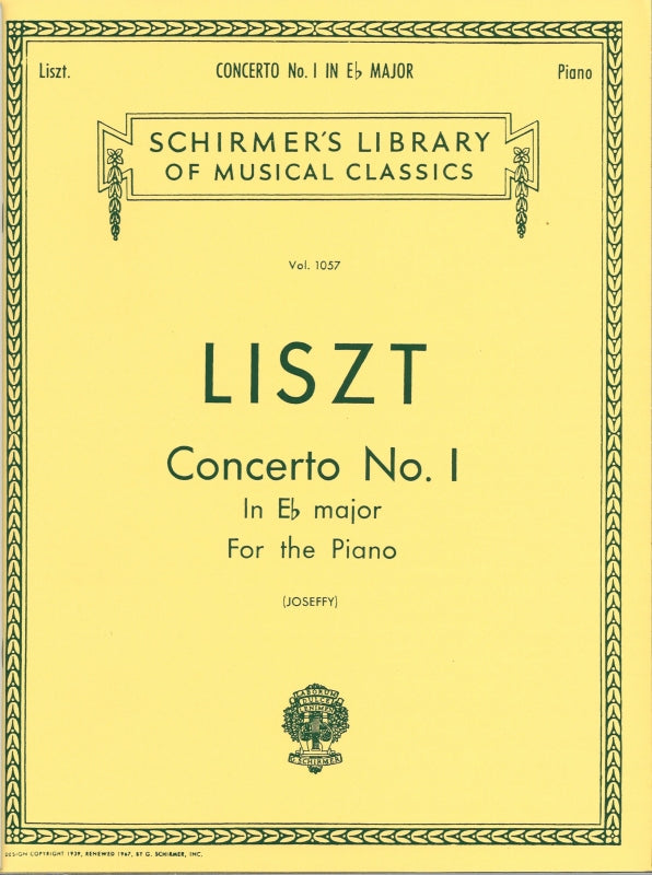Liszt, Concerto No. 1 in Eb (Joseffy) (G.Schirmer)