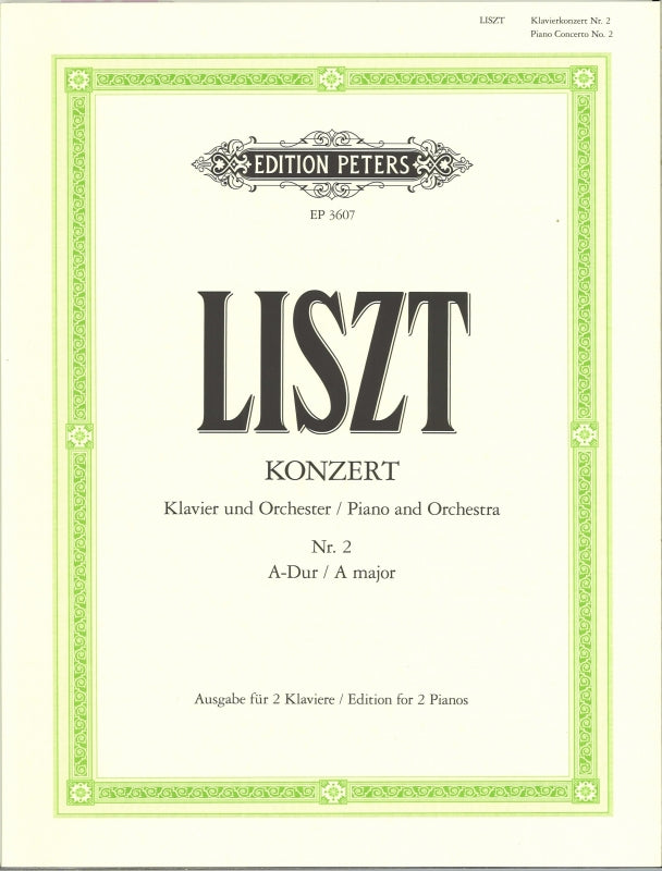 Liszt, Concerto No. 2 in A (Sauer) (Peters)