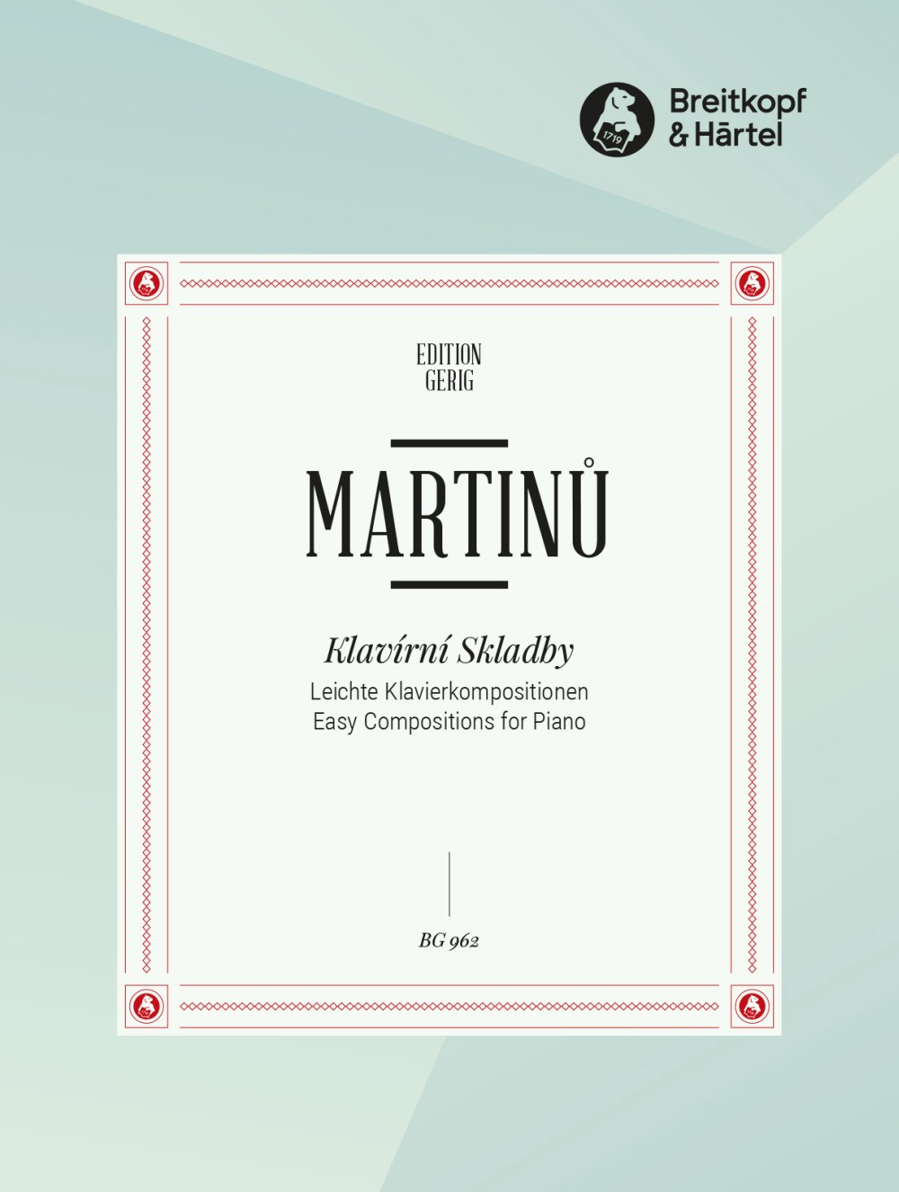 Martinu, Leichte Klavierkompositionen (Breitkopf)