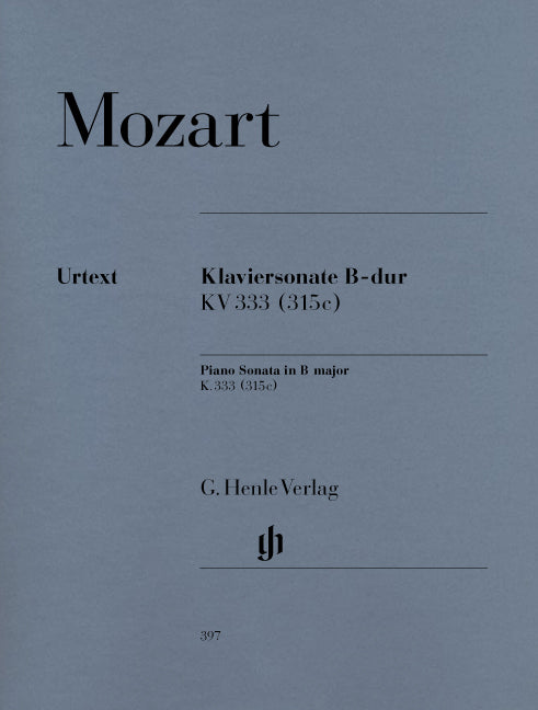 Mozart, Sonata KV 333(315c) in Bb (Henle)