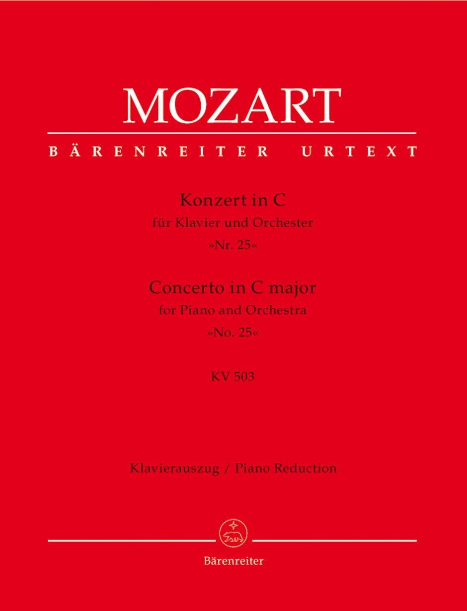 Mozart, Concerto KV 503 in C (No. 25) (Barenreiter)