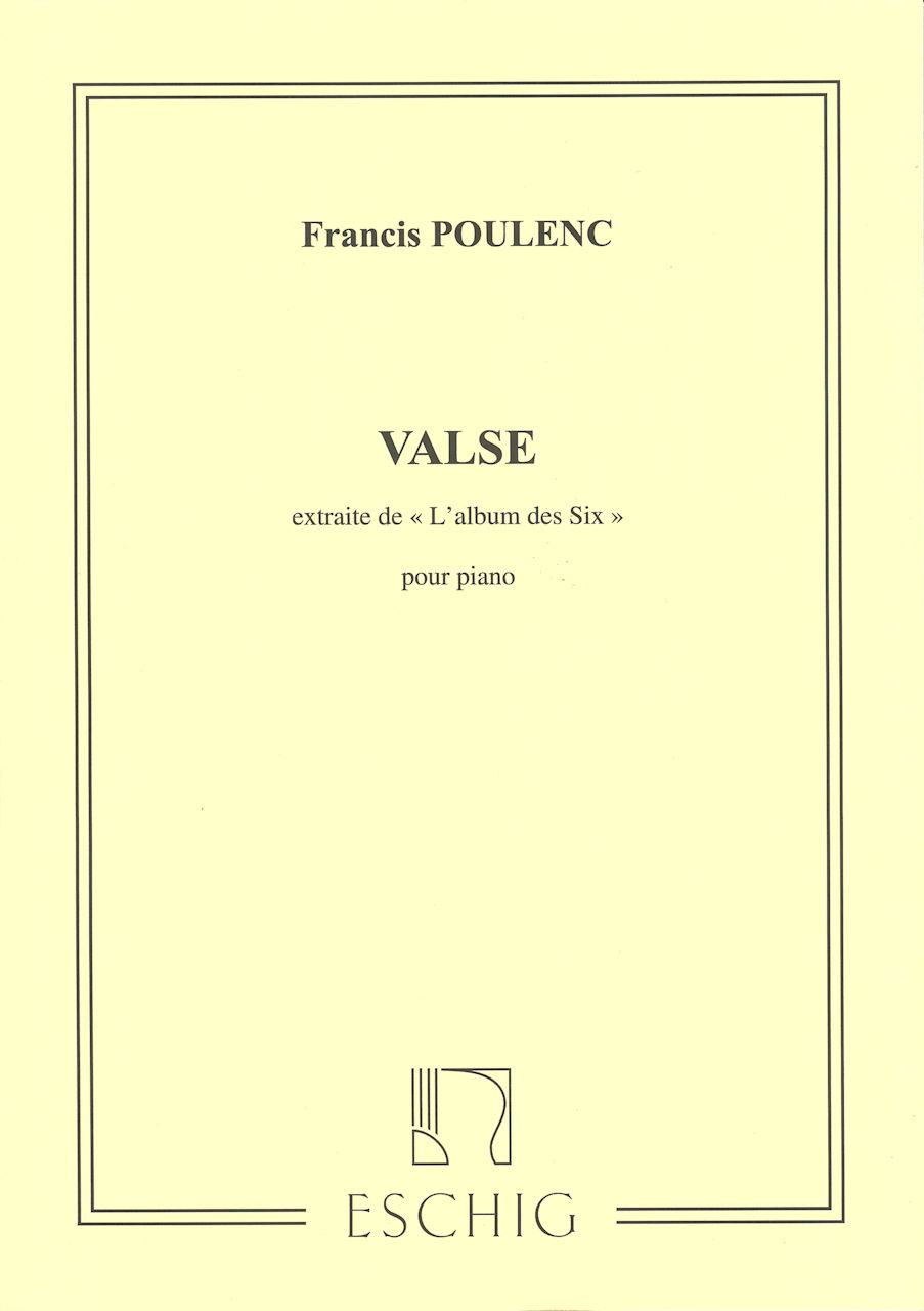 Poulenc, Valse in C ('Album de six') (Eschig)