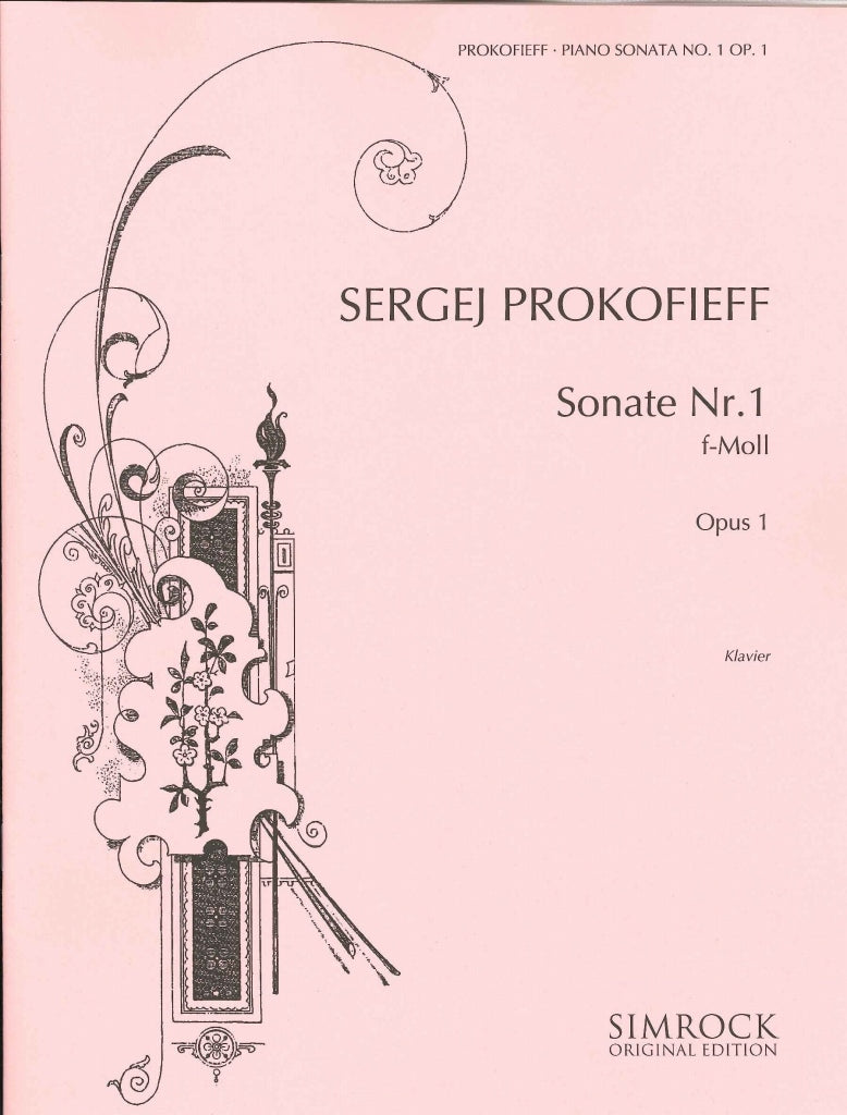 Prokofiev, Sonata No. 1 in f op. 1 (Simrock)