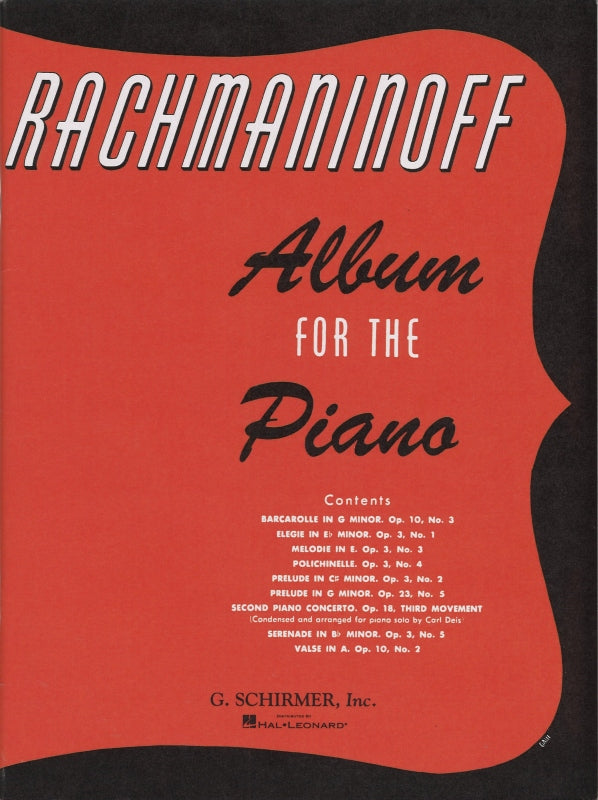 Rachmaninov, Album for Piano (G.Schirmer)