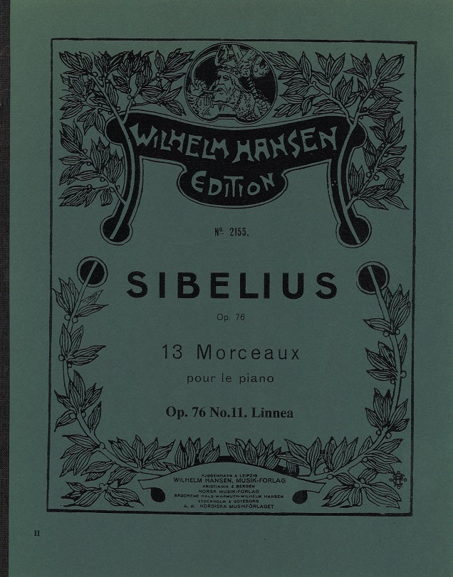 Sibelius, op. 76/11: Linnea (W.Hansen)