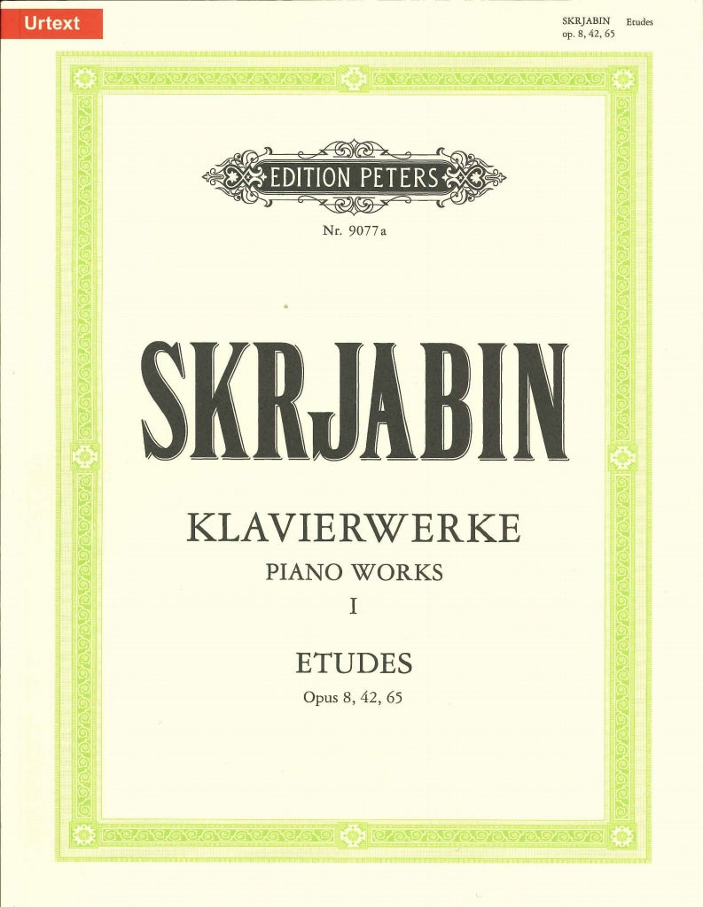 Scriabin Klavierwerke 1: Etudes (Peters)